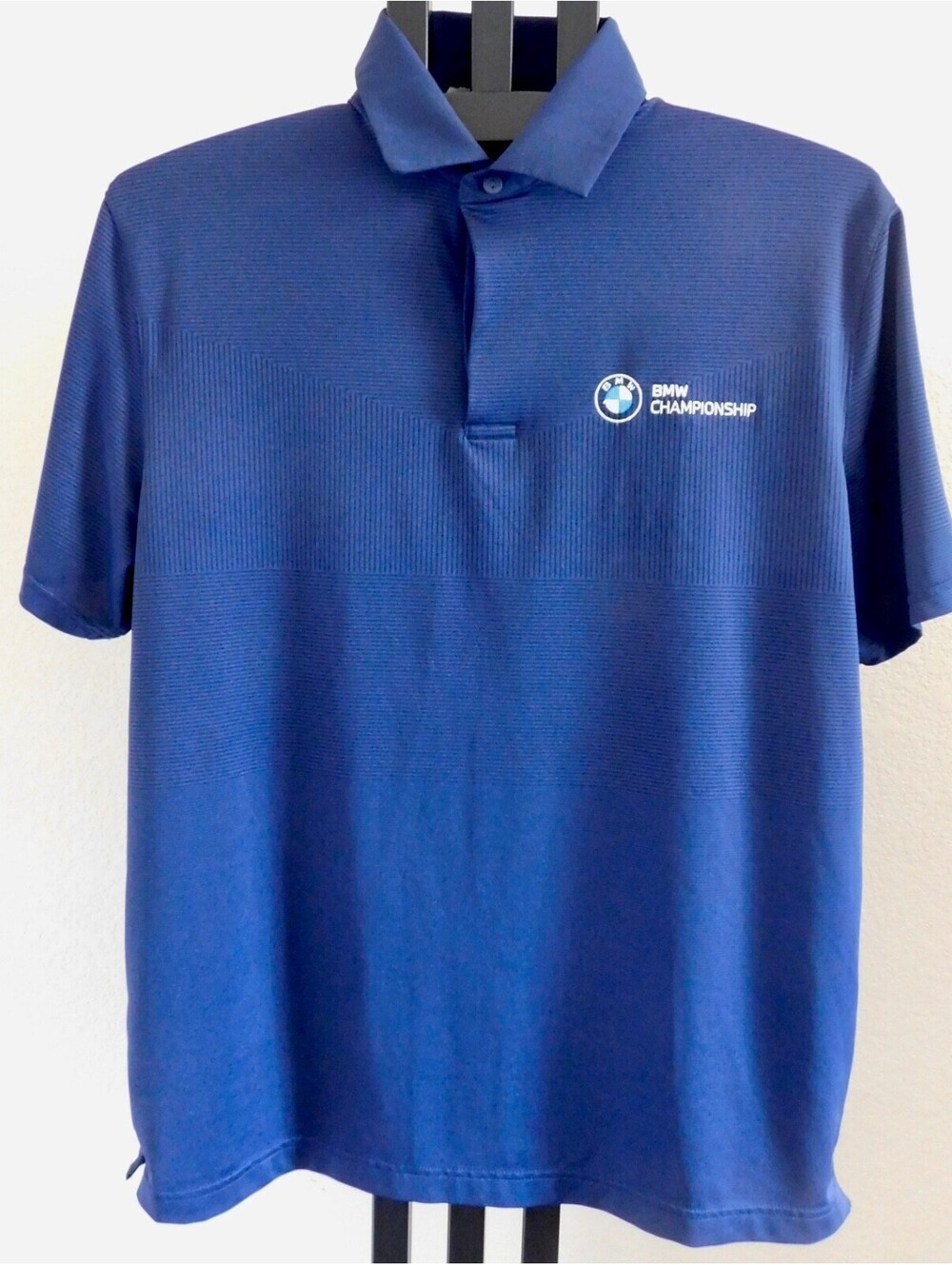 Under Armour BMW Championship Golf Polo Shirt Men's SizeLarge Blue Loose Fit PGA